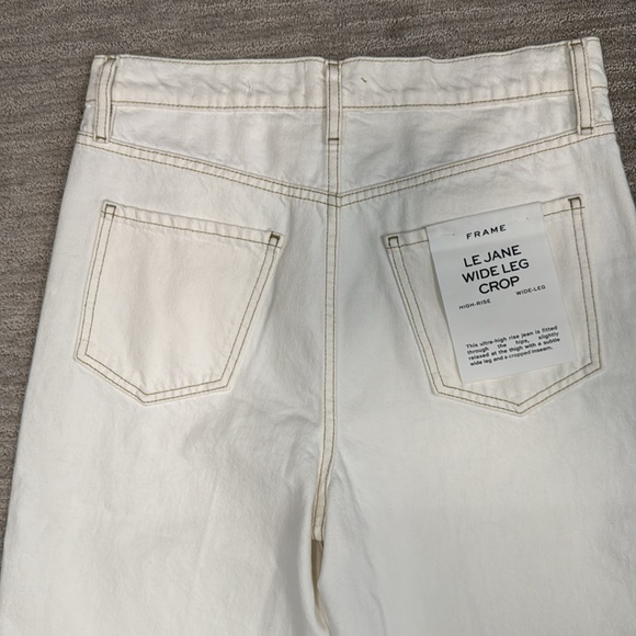 Frame Le Jane Wide Leg Crop in Au Natural NWT - Picture 12 of 12